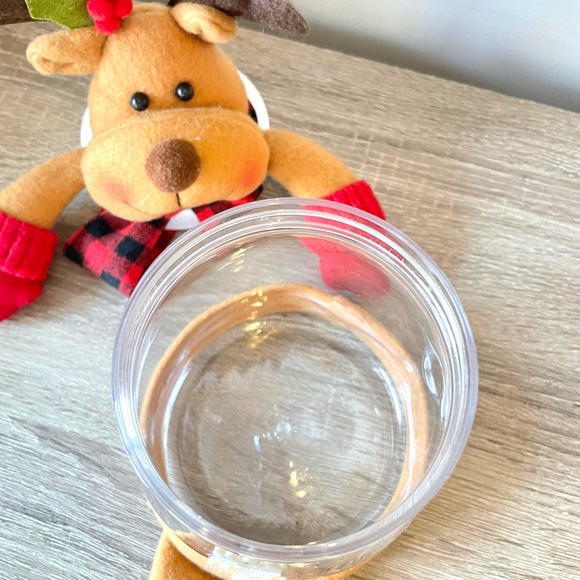 Fun Christmas Moose Cookie Jar Holidays Home Decor NWOT - Great Gift - Picture 8 of 13